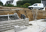 Réalisation des fondations à Aulnay-la-Riviere